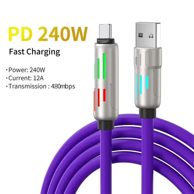 Multi Connectors 240W Super Fast Charging Cable 4 in 1