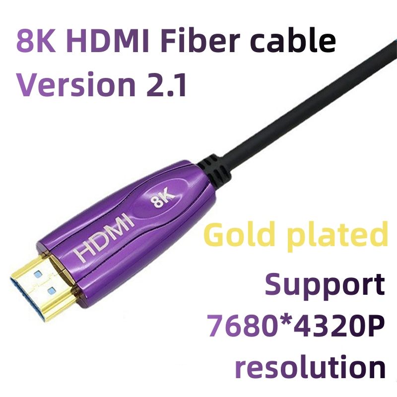 Male to Male Aoc Fiber Optical 8k hdmi 2.1 Cable